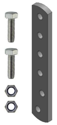 TEXAS 451224 Adapter für rückseitiges Zubehör passend zu Bodenhacke Lilli 3