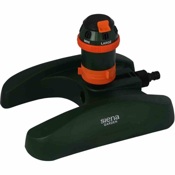 SIENA GARDEN Multi Kreisregner 3800 6 Sprühbilder auf Schlitten orange/grün