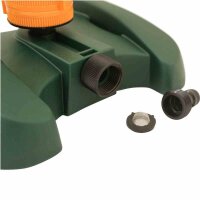 SIENA GARDEN Multi Kreisregner 3800 6 Sprühbilder auf Schlitten orange/grün