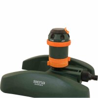 SIENA GARDEN Multi Kreisregner 3800 6 Sprühbilder auf Schlitten orange/grün