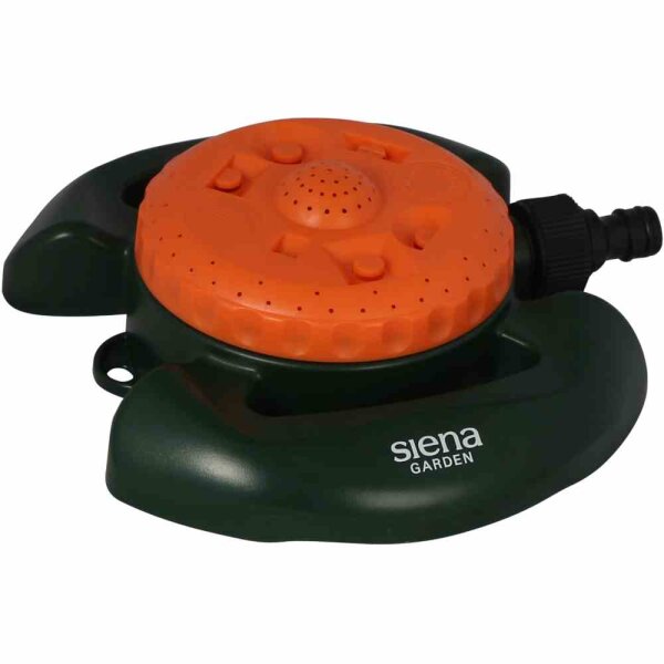 SIENA GARDEN Multiflächen-Regner 800 mit 8 Sprühbildern 80 m² orange/grün