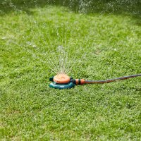SIENA GARDEN Multiflächen-Regner 800 mit 8 Sprühbildern 80 m² orange/grün
