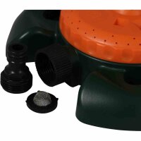 SIENA GARDEN Multiflächen-Regner 800 mit 8 Sprühbildern 80 m² orange/grün