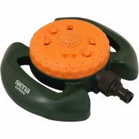 SIENA GARDEN Multiflächen-Regner 800 mit 8 Sprühbildern 80 m² orange/grün
