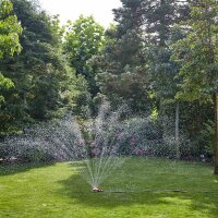 SIENA GARDEN Multiflächen-Regner 800 mit 8 Sprühbildern 80 m² orange/grün