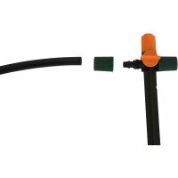 SIENA GARDEN Bewässerungssystem Starterset Regner, 10 tlg. für Beete 10m schwarz