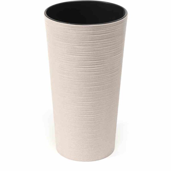SIENA GARDEN Pflanzgefäß ECO Locon, weiß, Ø 25 x 46,5 cm