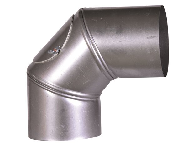 FIREFIX Ofenrohrbog.90° FALØ120mm drehbar mit Tür