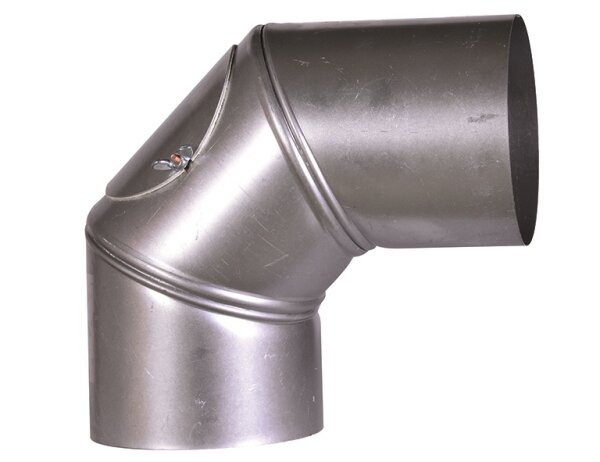 FIREFIX Ofenrohrbog.90° FALØ110mm drehbar mit Tür