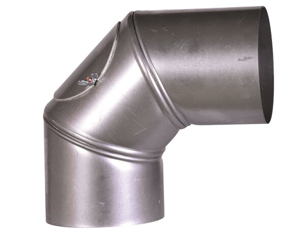 FIREFIX Ofenrohrbog.90° FALØ130mm drehbar mit Tür