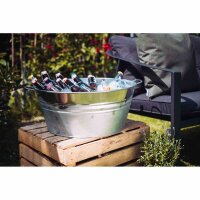 SIENA GARDEN 543530 Zinkwanne Ø51xH25cm verzinktes...