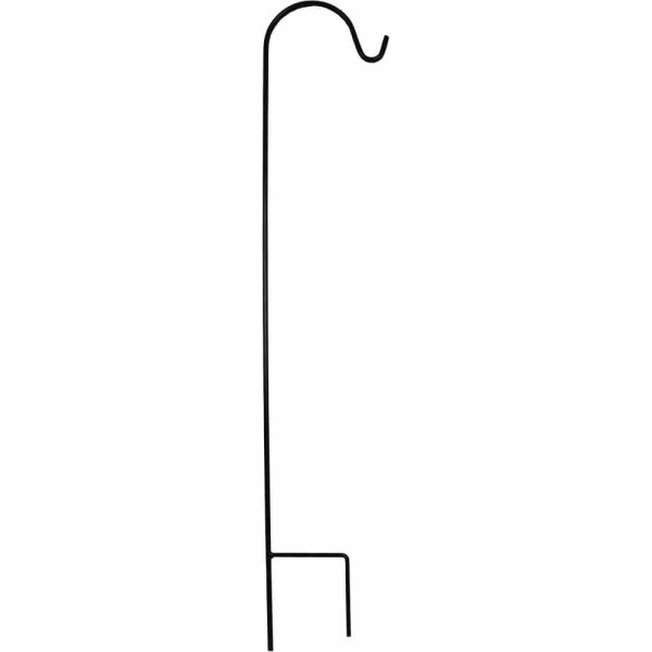 SIENA GARDEN Schäferstock 163 cm schwarz 12 mm, -Hakenhalter