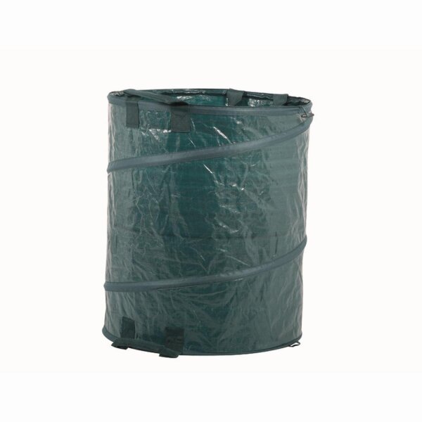 SIENA GARDEN Gartensack 160 Liter Springrahmen Polyethylen-Gewebe 3 Griffe grün