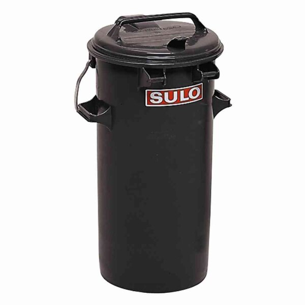 SULO 1052566 Systemmülleimer 50l Kunststoff grau Aluminiumverschlussbügel