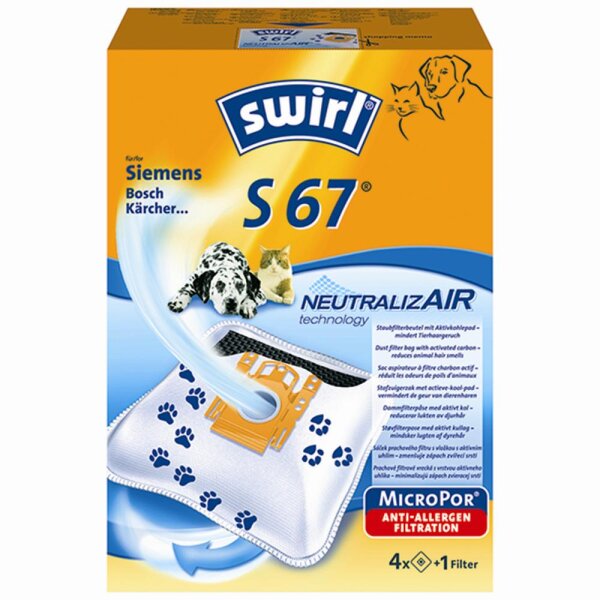 SWIRL 4006508202614 S 67 NeutralizAir® Staubsaugerbeutel