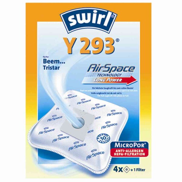 SWIRL 4006508197682 Y 293 MicroPor® Plus Staubsaugerbeutel