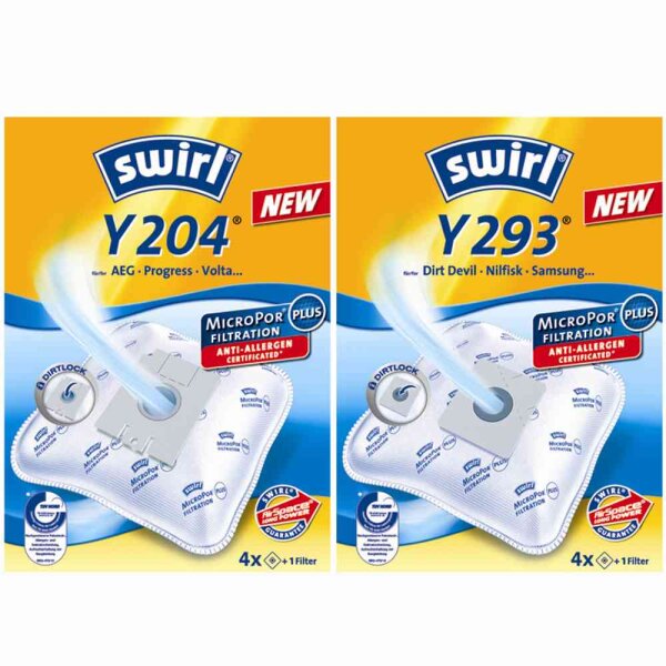 SWIRL 4006508197675 Y 204 MicroPor® Plus Staubsaugerbeutel