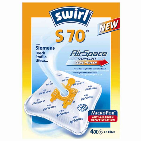 SWIRL 4006508191383 S 70 MicroPor® Plus Staubsaugerbeutel