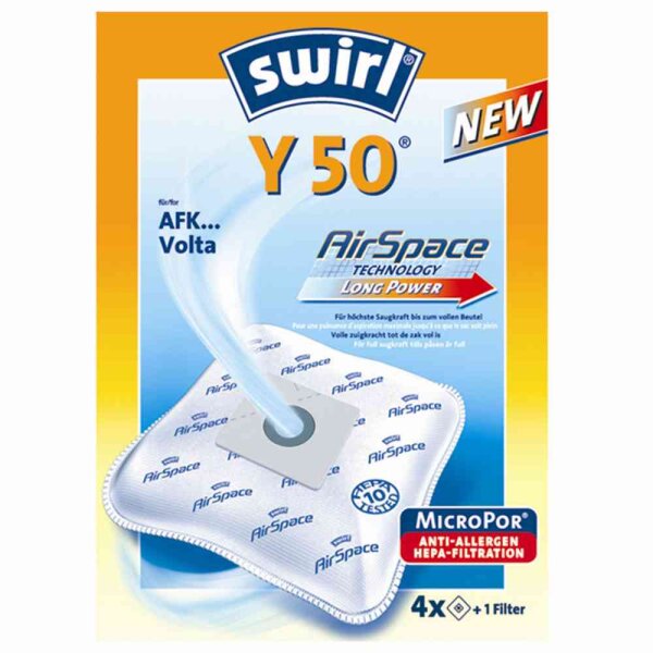 SWIRL 4006508191406 Y 50 MicroPor® Plus Staubsaugerbeutel