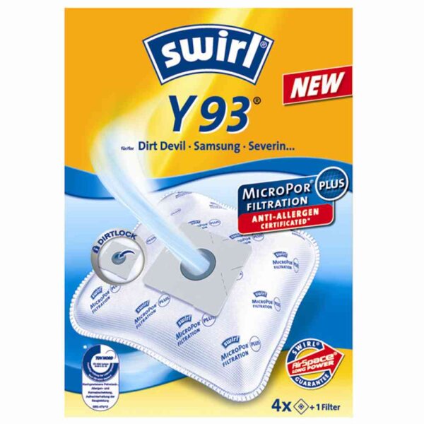 SWIRL 4006508191390 Y 93 MicroPor® Plus Staubsaugerbeutel