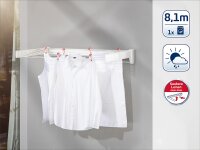 LEIFHEIT Wandtrockner Telegant 81 Protect Plus Wäschetrockner Wäscheleine 8,1 m