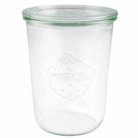 WECK 743 Sturzglas mit Glasdeckel 850 ml 6er-Karton ohne...