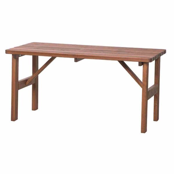 H.G. 165083 Tessin Tisch eckig, 150x72 cm, braun