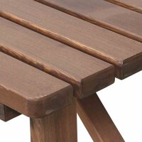 H.G. 165083 Tessin Tisch eckig, 150x72 cm, braun