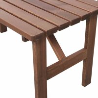 H.G. 165083 Tessin Tisch eckig, 150x72 cm, braun