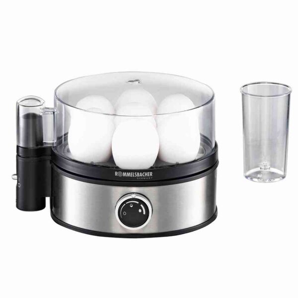 ROMMELSBACHER Eierkocher ER 400 7 Eier Edelstahl 400 W LED-Kontrollleuchte