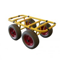 RAVENDO Plattenwagen Lasten Karre Schwerlast Wagen PU-Rad...