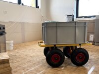 RAVENDO Plattenwagen Lasten Karre Schwerlast Wagen PU-Rad 300kg *2.Wahl*
