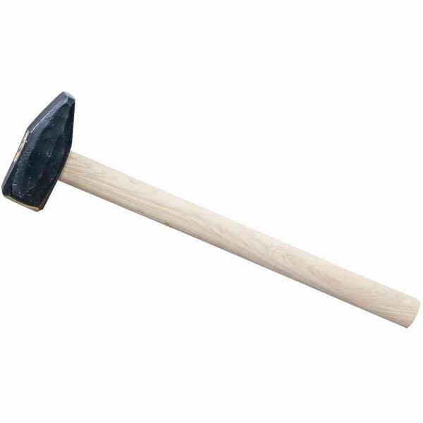 IRONSIDE Vorschlaghammer Schlosserhammer 6 kg Hammer Eschenstiel schwarz