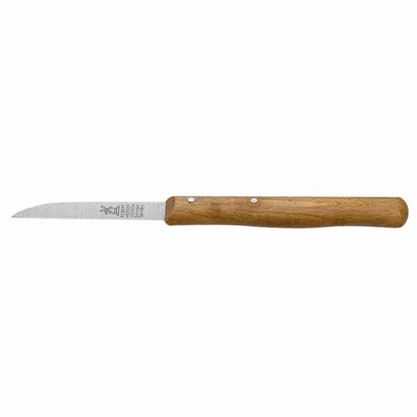 WINDMÜHLEN Gemüsemesser 65 mm Buche Griff Buchenholz, geriffelte Klinge