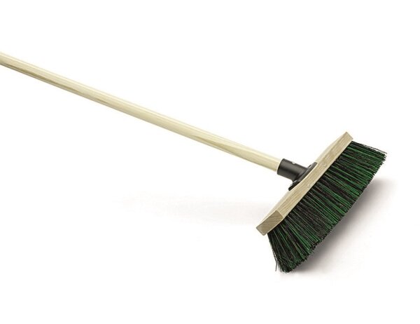 SIENA HOME Gartenbesen 40cm m. Stiel ARENGA/ELASTON schw/grün