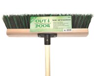 SIENA HOME Gartenbesen 40cm m. Stiel ARENGA/ELASTON schw/grün
