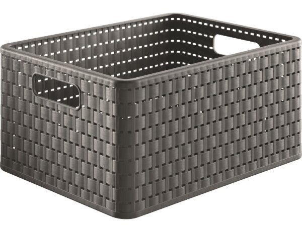 ROTHO Korb COUNTRY A4 anthr. 18L, 36,8x27,8x19,1cm
