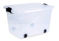 SIENA HOME Aufbewahrungsbox 60l Anzio mit Rollen + Deckel