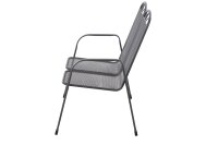 SIENA GARDEN Elda 2er Bank anthrazit Streckmetall, anthrazit