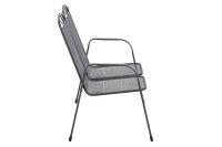 SIENA GARDEN Elda 2er Bank anthrazit Streckmetall, anthrazit