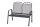 SIENA GARDEN Elda 2er Bank anthrazit Streckmetall, anthrazit