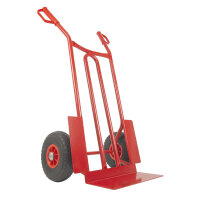 TRESTLES Sackkarre pannensicher Transportkarre Stapelkarre Profi 250 kg S01 rot