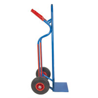 TRESTLES Profi Sackkarre robust mit Treppenrutsche Vollgummireifen 250kg S04blau