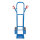 TRESTLES Profi Sackkarre robust mit Treppenrutsche Vollgummireifen 250kg S04blau