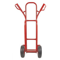 TRESTLES Sackkarre pannensicher Gleitkufe Transportkarre Profi 250kg S04 rot
