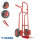 TRESTLES Sackkarre pannensicher Gleitkufe Transportkarre Profi 250kg S04 rot