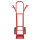 TRESTLES Sackkarre pannensicher Gleitkufe Transportkarre Profi 250kg S04 rot