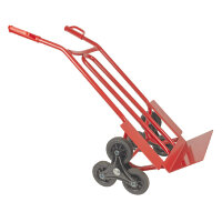 TRESTLES Treppen Sackkarre Treppensteiger Transportkarre Profi 250kg S01HS rot