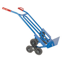 TRESTLES Profi Sackkarre Treppensteiger robuste Transportkarre 250kg S01HS blau