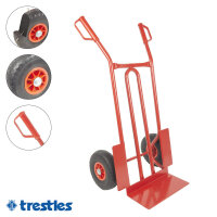 TRESTLES S01 rot Profi Sackkarre Transportkarre 250kg PU...
